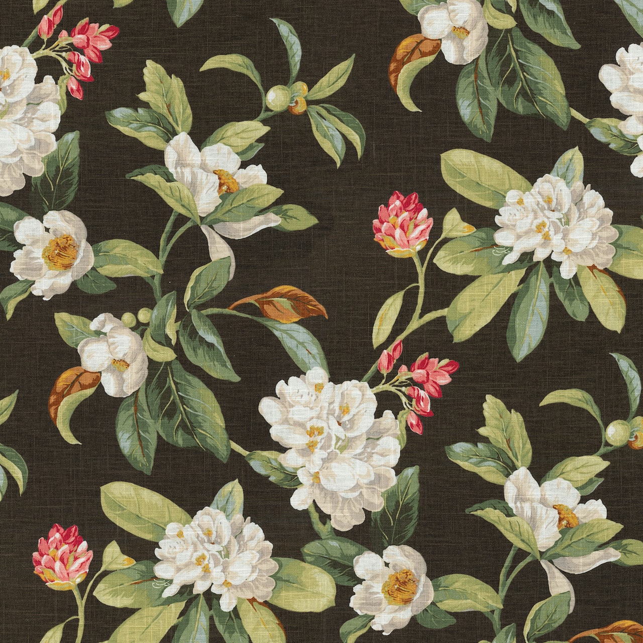 Waverly Live Artfully Nightfall Floral Linen Home D&#xE9;cor Fabric